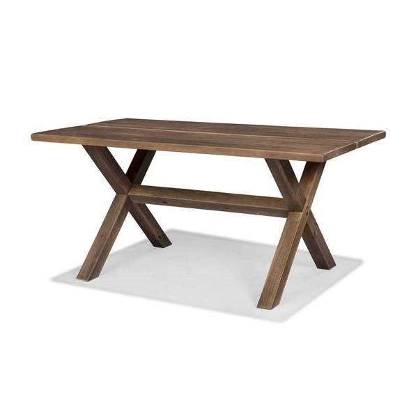 Solid Wood Trestle Dining Table - Walnut