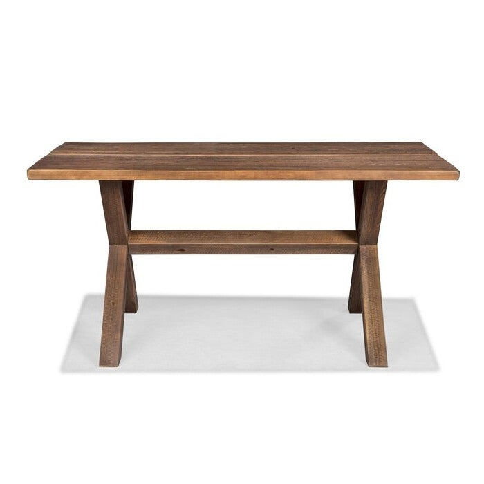 Solid Wood Trestle Dining Table - Walnut