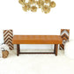 Carmen Leather Bench | Tan