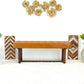 Carmen Leather Bench | Tan