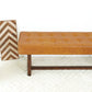 Carmen Leather Bench | Tan