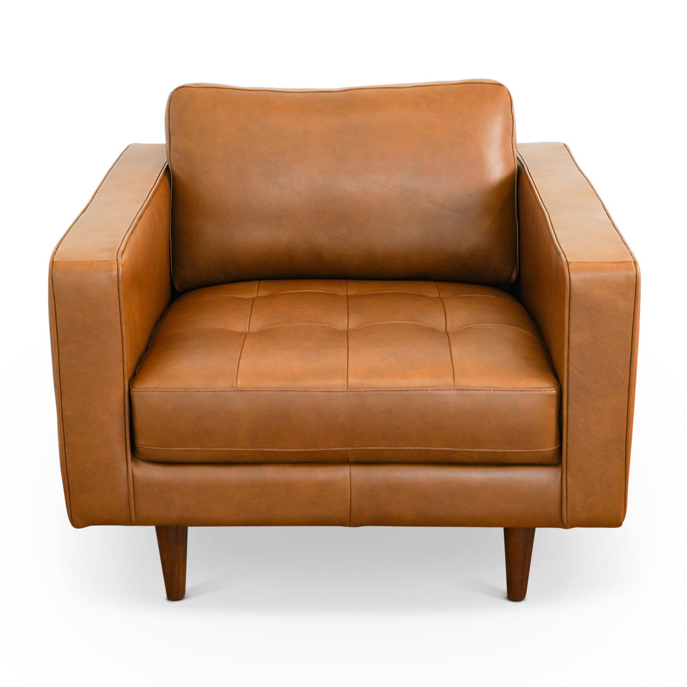 Tatum Leather Lounge Chair | Tan