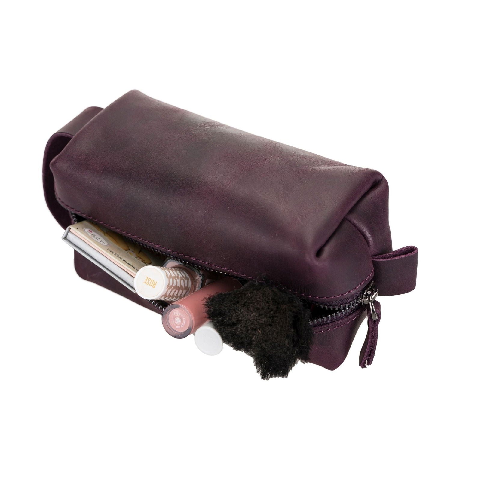 Thayne Leather Makeup Bag for Women