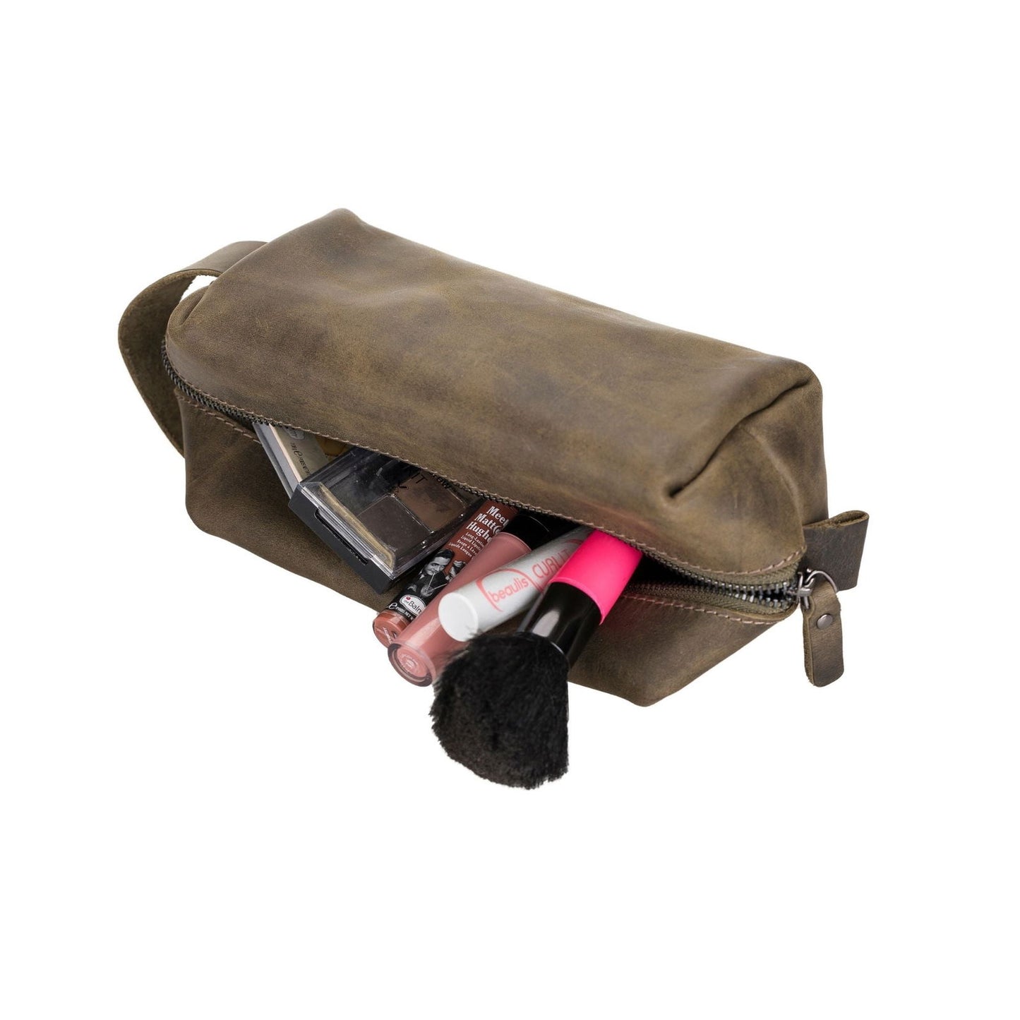 Thayne Leather Makeup Bag for Women