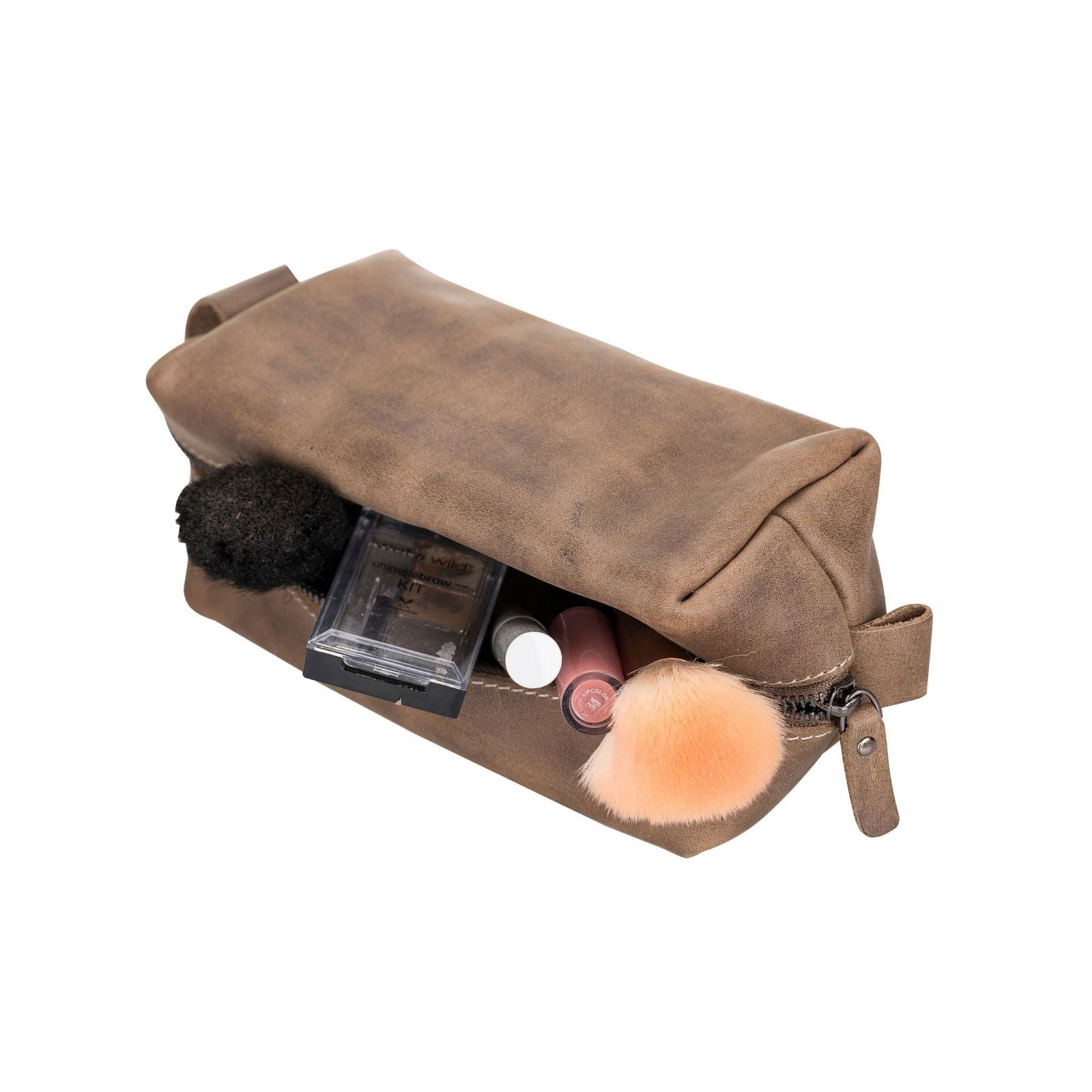 Thayne Leather Makeup Bag for Women