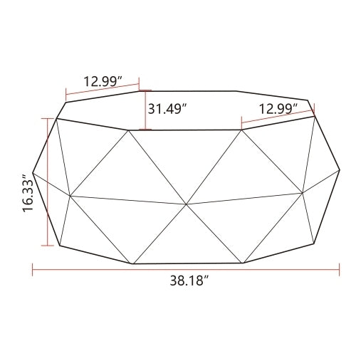 Three-dimensional Retro Style Coffee Table