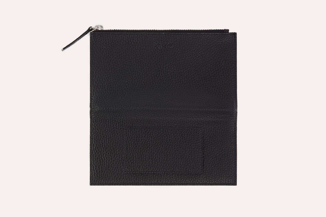 Top Zip Leather Wallet