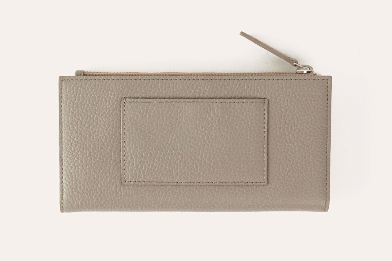 Top Zip Leather Wallet