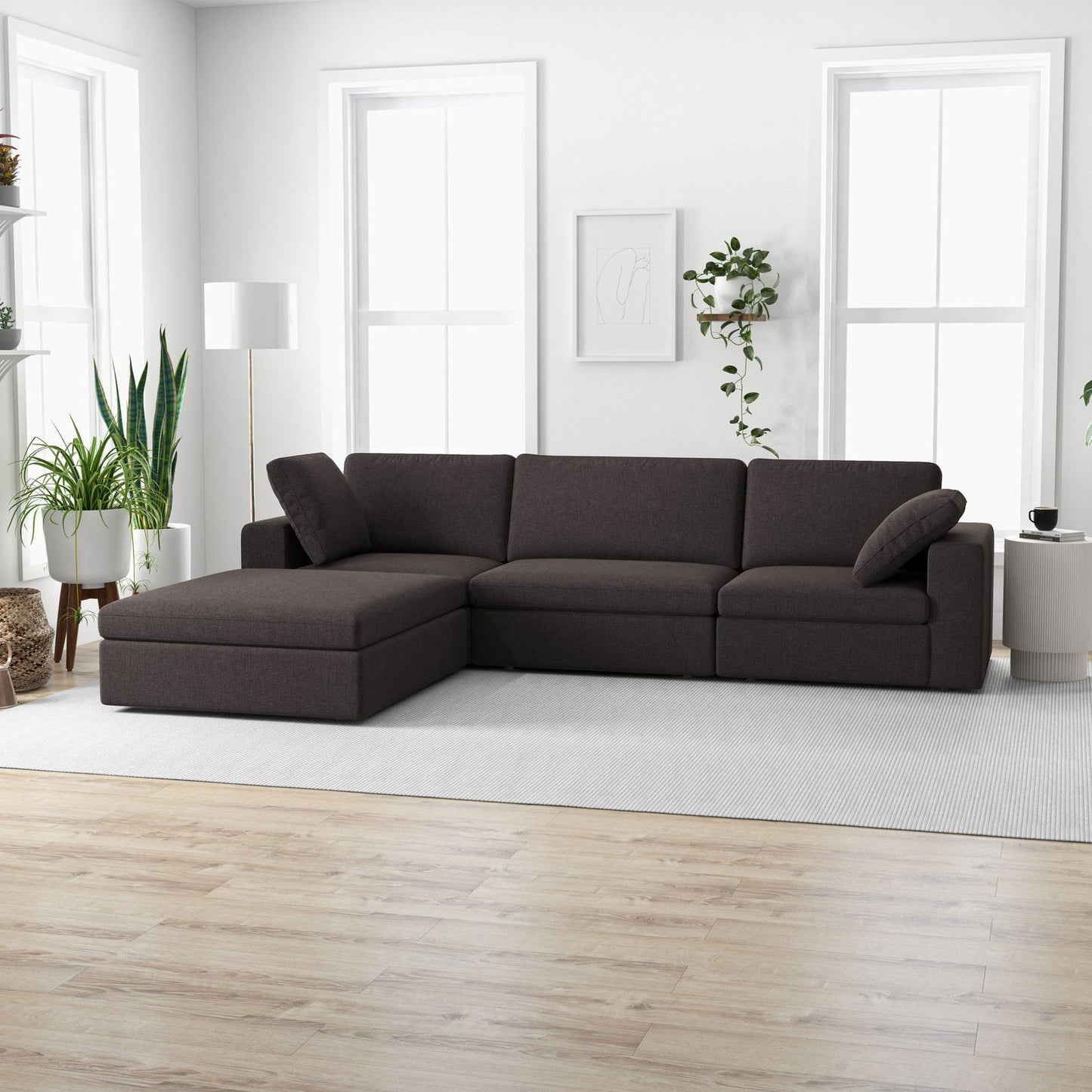 Tulsa Modular Sectional Sofa | Dark Grey