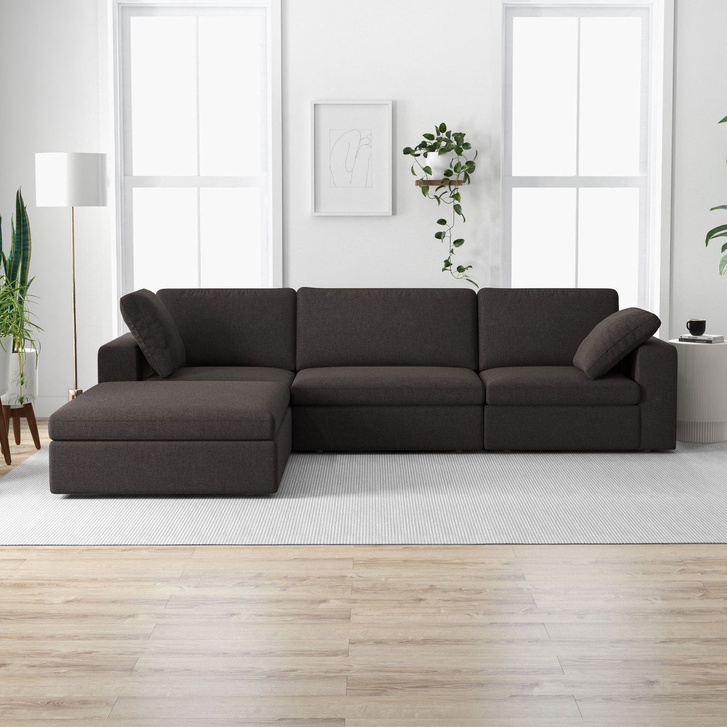 Tulsa Modular Sectional Sofa | Dark Grey