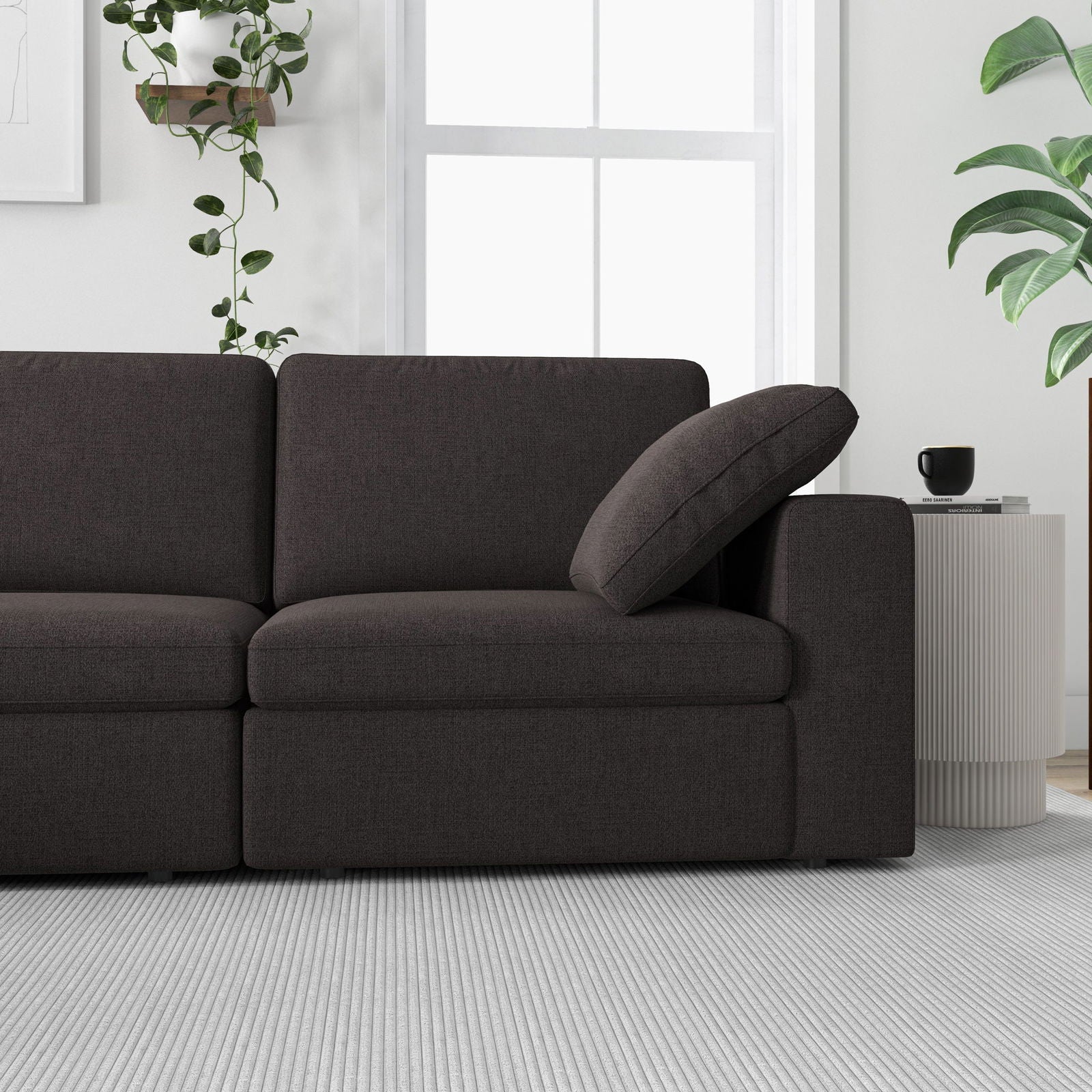 Tulsa Modular Sectional Sofa | Dark Grey