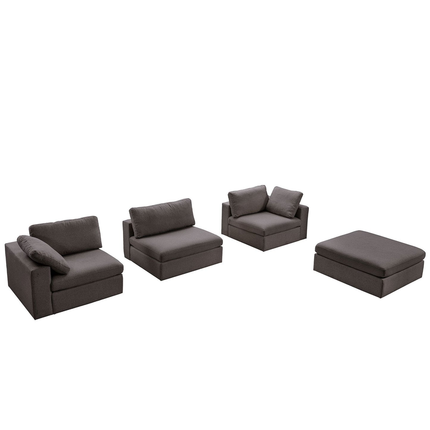 Tulsa Modular Sectional Sofa | Dark Grey