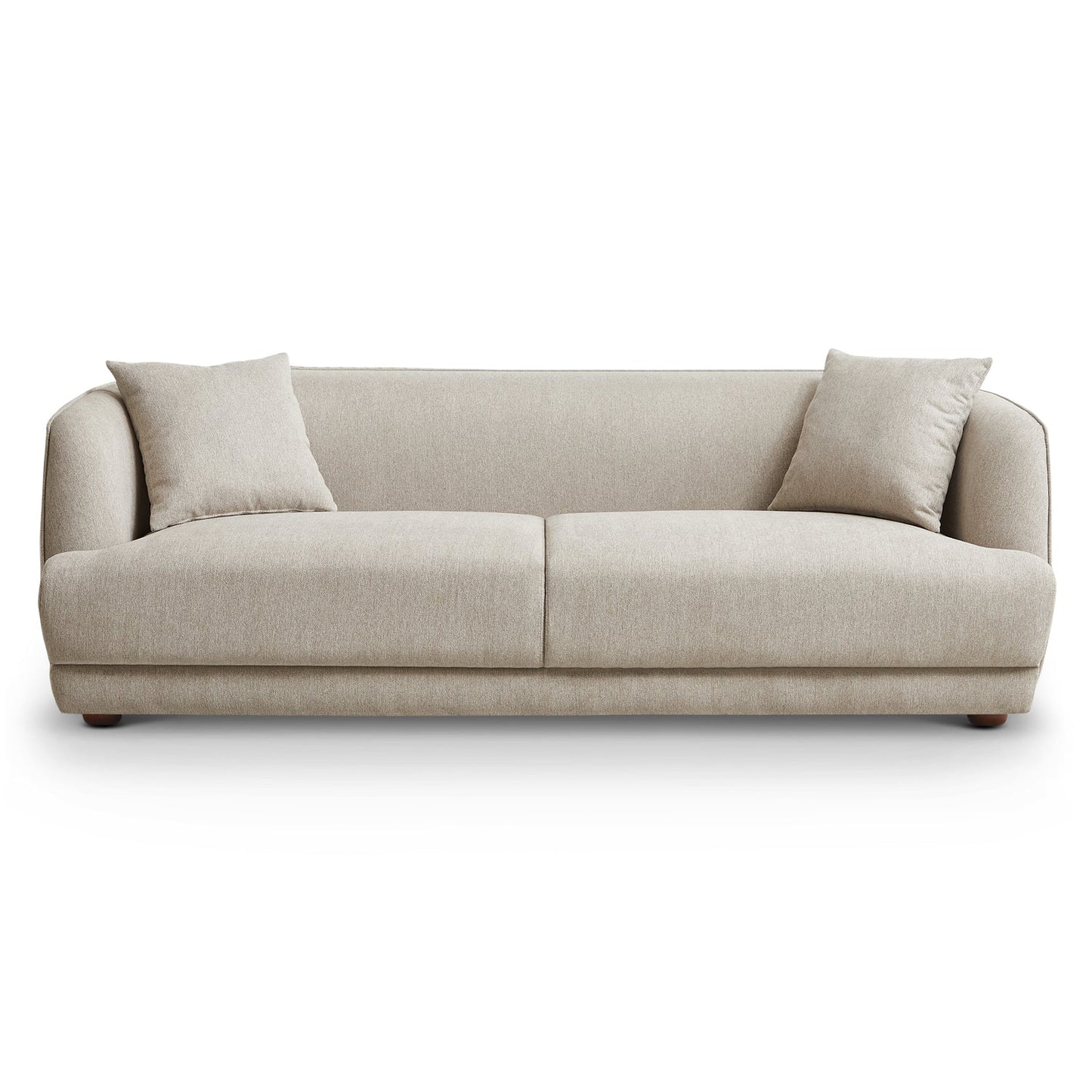 Linden Modern Linen Sofa | Mocha