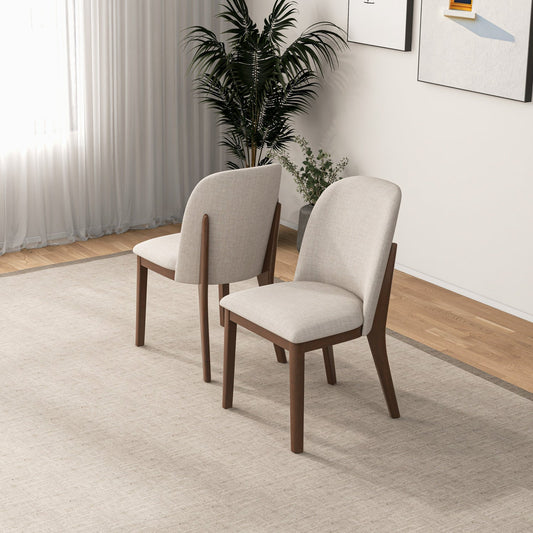 Kimberly Linen Dining Chair (Set Of 2) | Cream