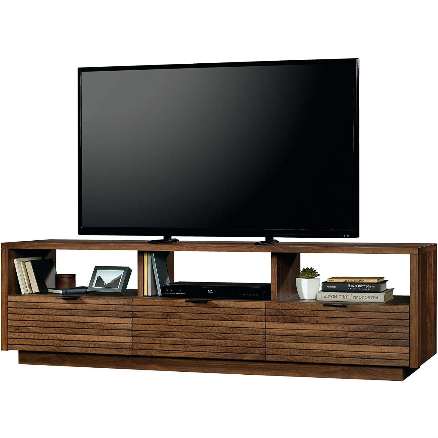 Walnut Finish 70" Entertainment Center