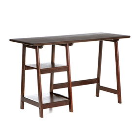 Wood Home Office Computer Desk, Espresso Finish