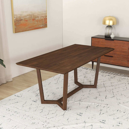 Zoe Solid Wood Dining Table | Brown