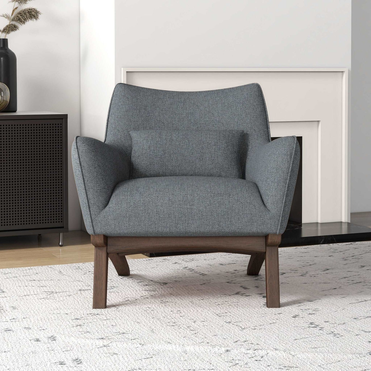 Lounge Chair - Gray Linen