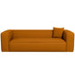 Baker 91" Modern Boucle Sofa Orange