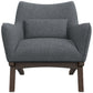 Cantor Linen Lounge Chair | Gray