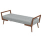 Charles Upholstered Bench | Light Grey