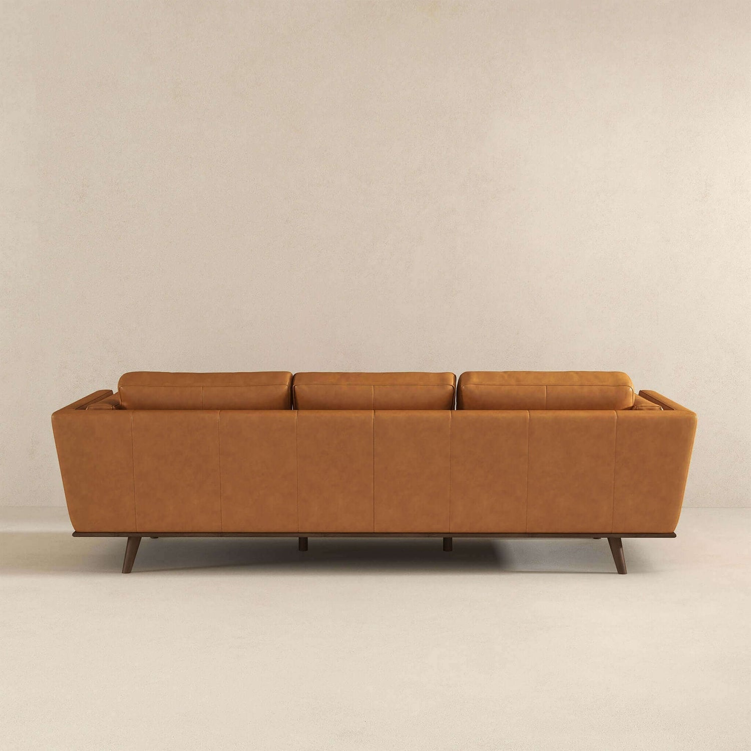 Fresno 91" Leather Sofa | Tan