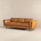 Fresno 91" Leather Sofa | Tan