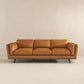 Fresno 91" Leather Sofa | Tan