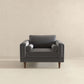 Fairfield Velvet Lounge Chair Grey