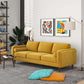 Fairfield 86" Velvet Sofa | Dark Yellow