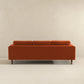 Fairfield 86" Velvet Sofa | Burnt Orange