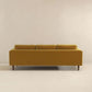 Dark Yellow 86" Velvet Sofa