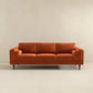 Fairfield 86" Velvet Sofa | Burnt Orange