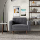 Kendall Velvet Lounge Chair | Grey