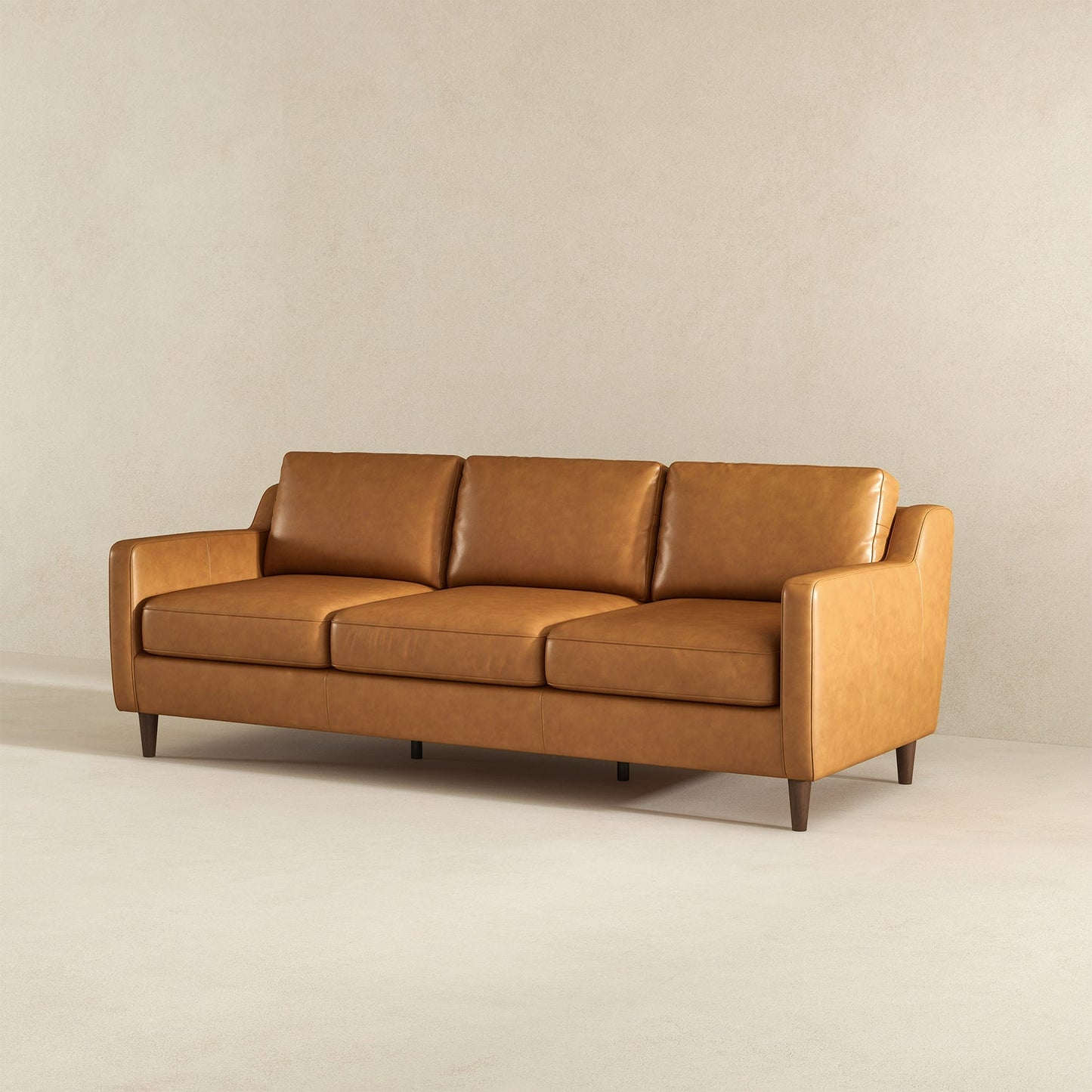 Manhattan Leather Sofa | Tan