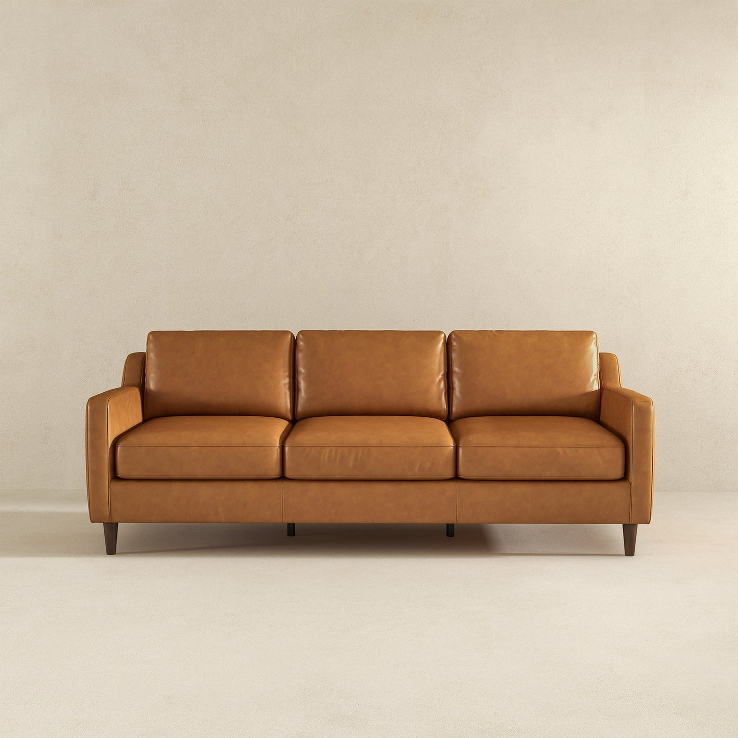 Manhattan Leather Sofa | Tan