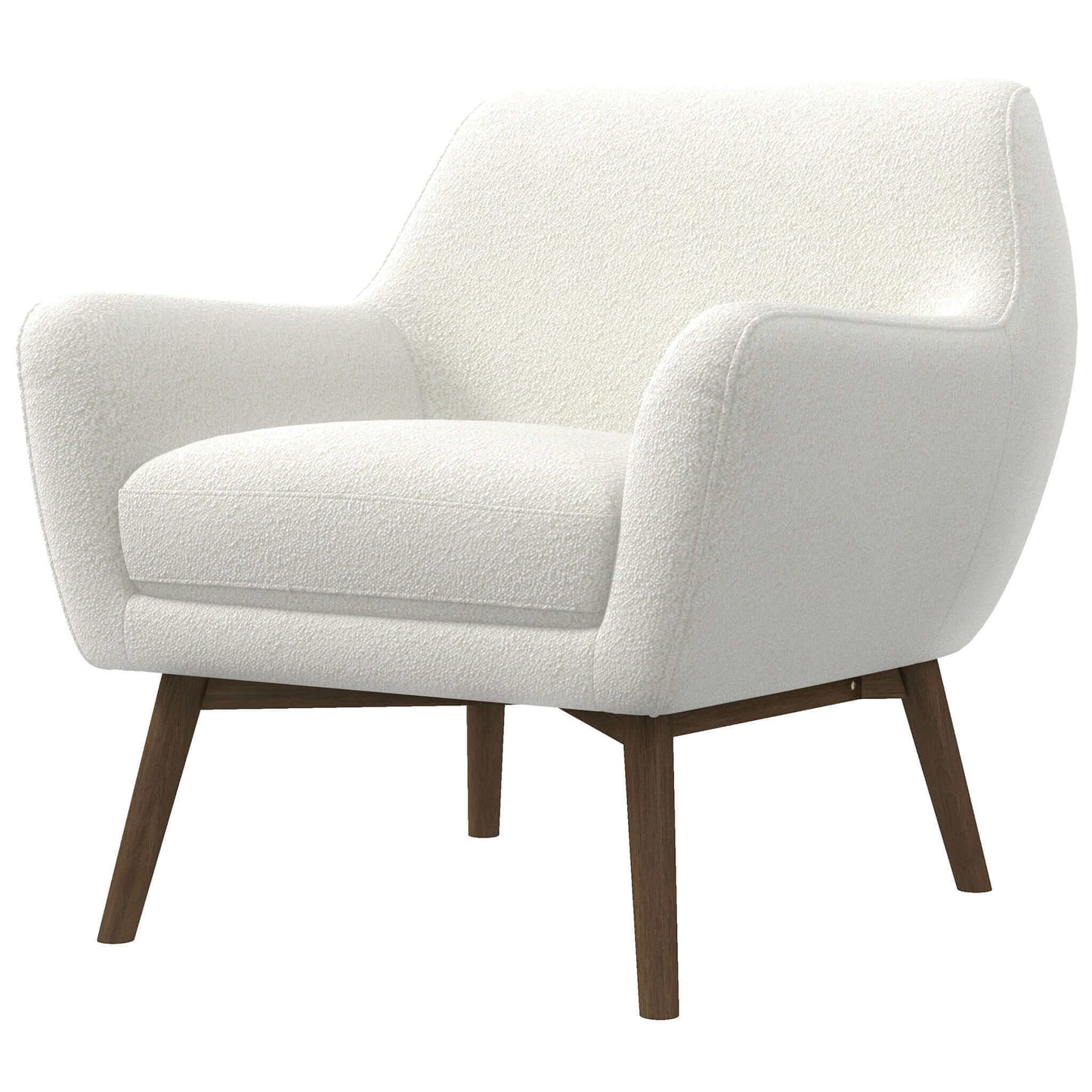 Pauline Boucle Lounge Chair White