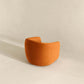 Ella Velvet Swivel Chair Burnt Orange 