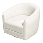 Ella Boucle Swivel Chair | Cream