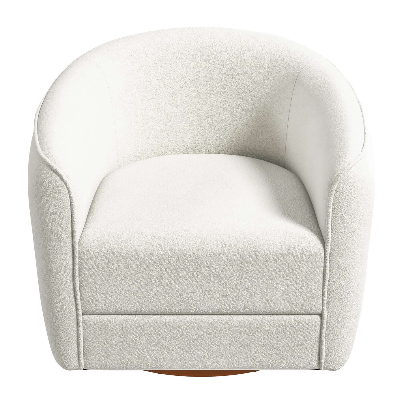 Ella Boucle Swivel Chair | Cream