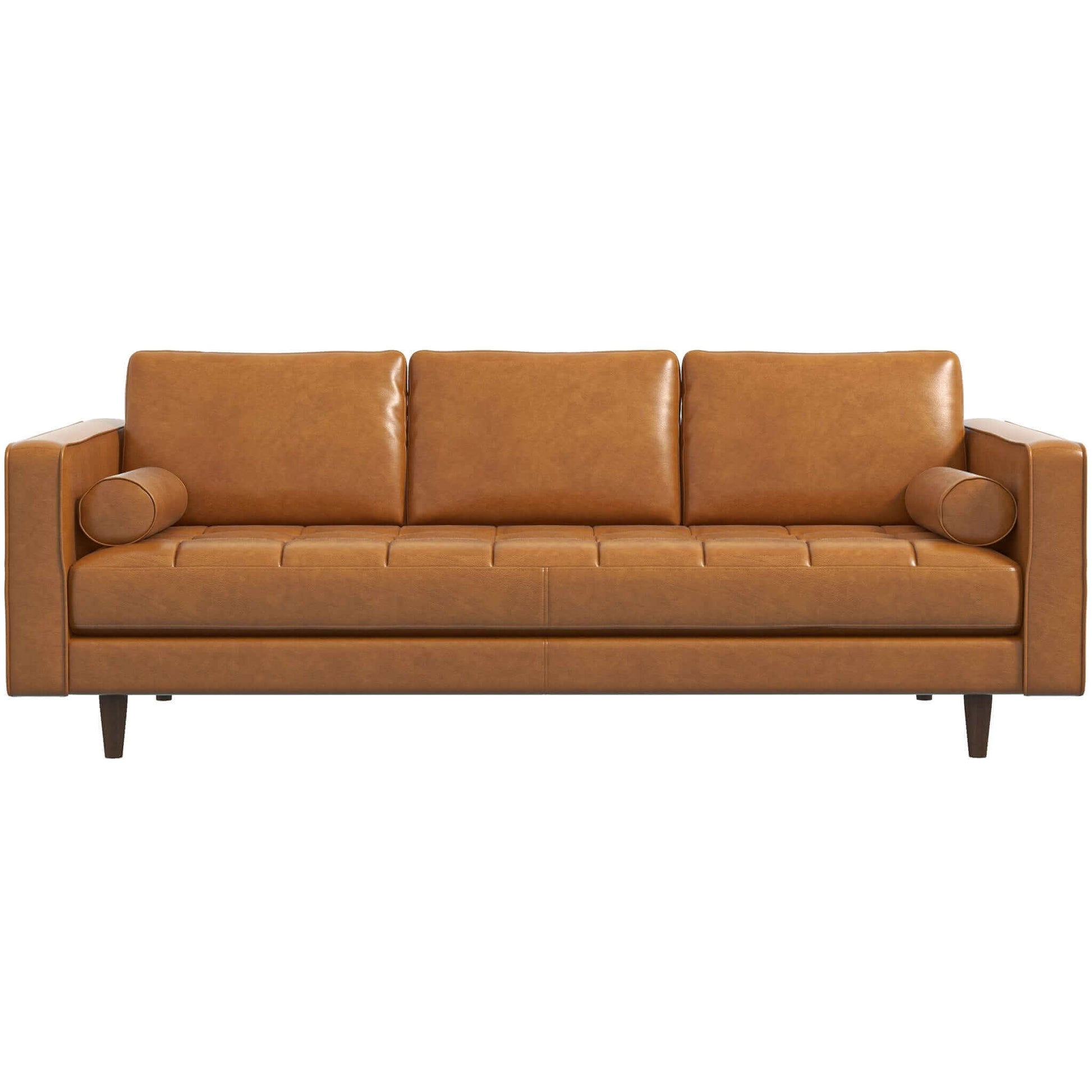 Elanna Leather 84" Sofa | Tan