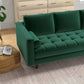 Elanna Linen 84" Sofa | Green