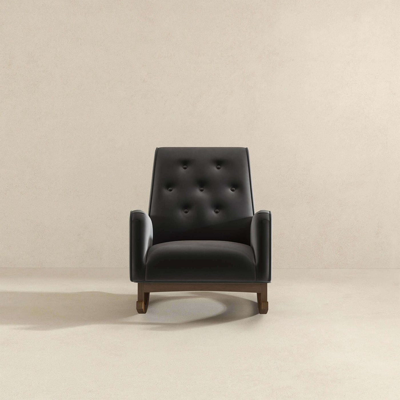 Devon Velvet Rocking Chair |  Dark Grey