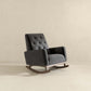 Devon Velvet Rocking Chair |  Dark Grey