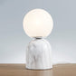 Frosted Glass Globe Resin Table Lamp