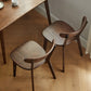 Simple Solid Oak Chair (Set of 2), Dark Walnut