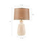 Boho Textured Ceramic Table Lamp