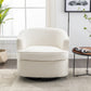 Comfy Round 360 Degree Swivel Barrel Chair, Cream