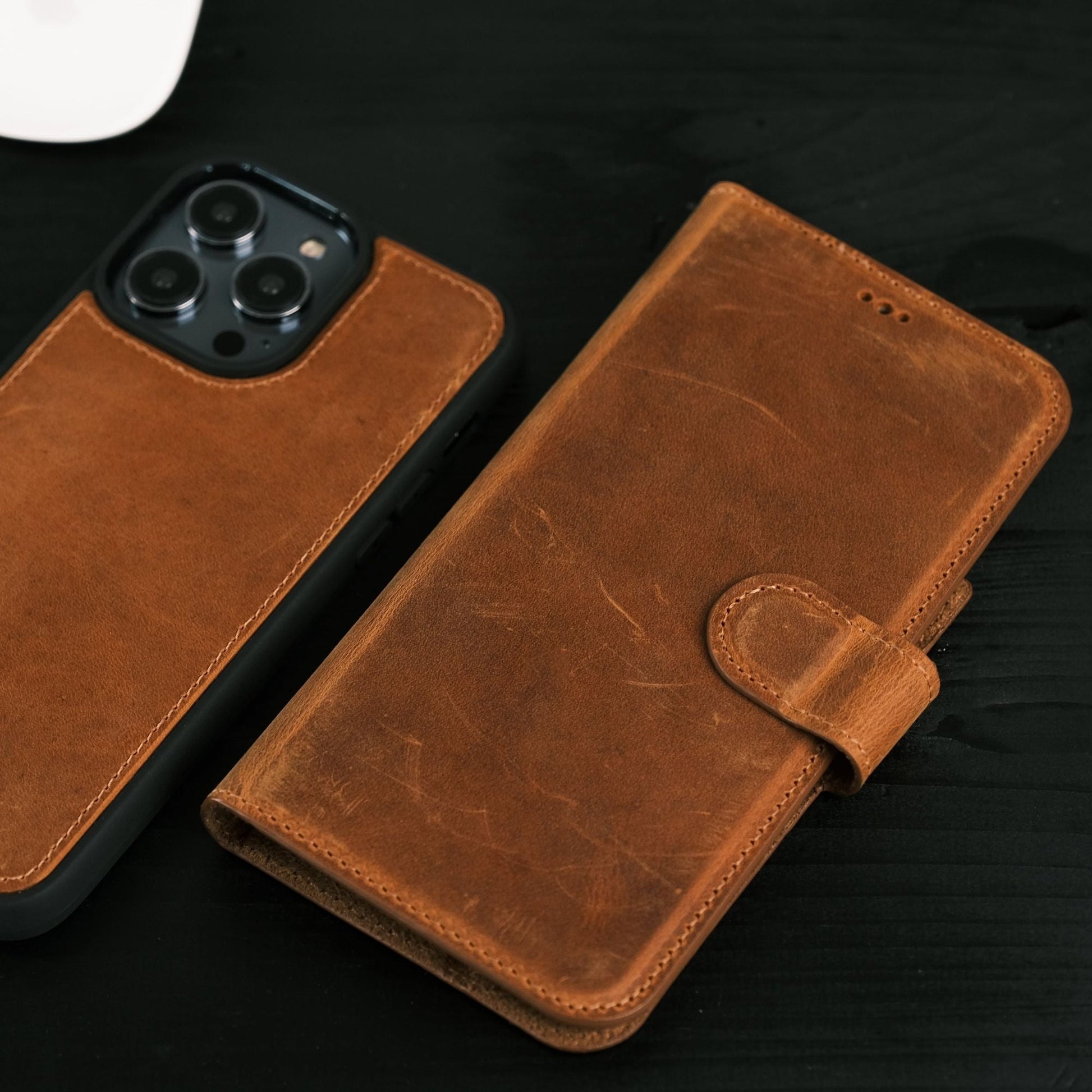 Casper Leather iPhone 15 Series Wallet Case-5