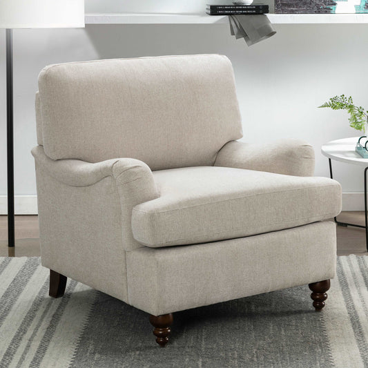 Candor Arm Chair, Light Beige